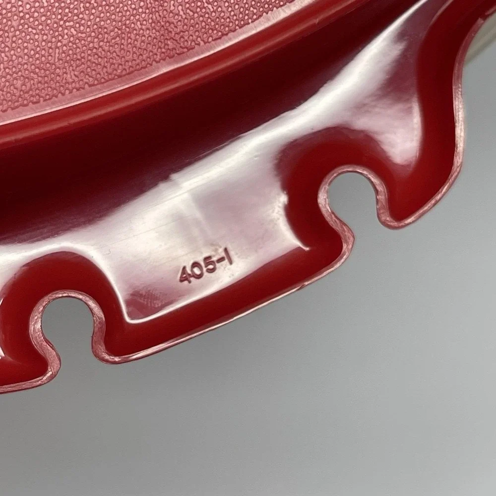 Tupperware 405 Red Divided Party Vegetable‎ Relish Serving Tray & Lid No Handle